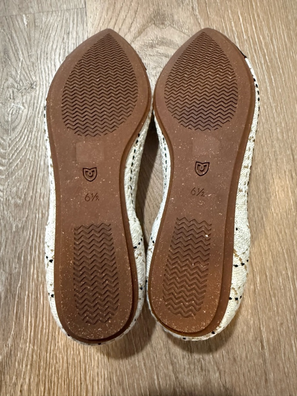 Rothy’s The Point Moonlight Tweed Flats Size 6.5 - Picture 7 of 8